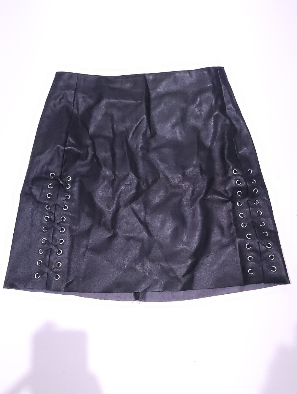Faux Leather Mini Pencil Skirt